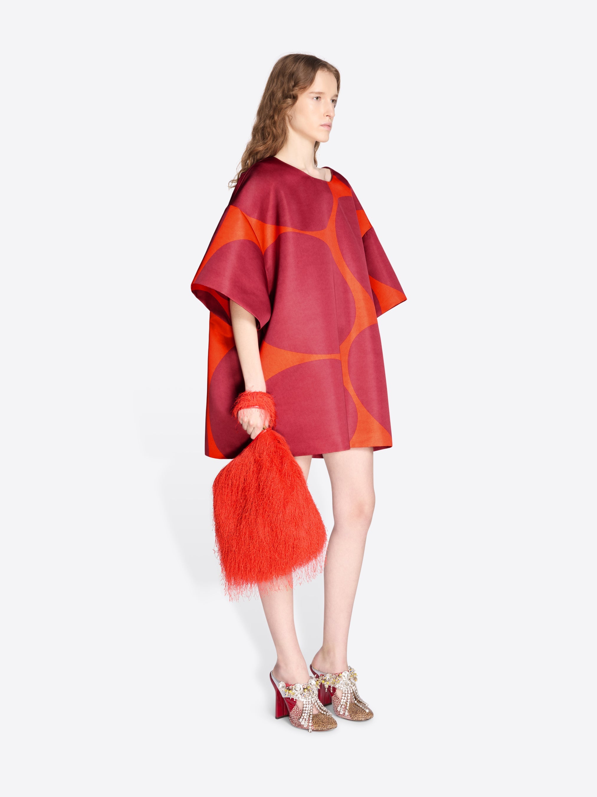 Mini Ruffled Tote Bag